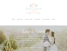 Tablet Screenshot of loveissweet-events.com